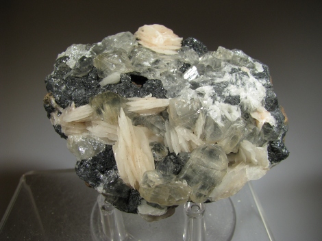 Cerussite, Baryte - Mibladen, Midel Moroccp
